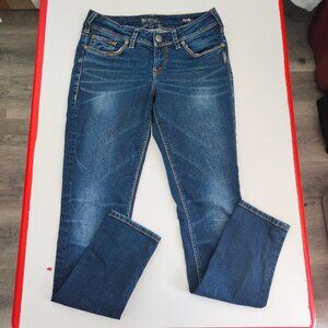 Sinver Jeans Suki Mid Skinny Fluid denim blue women's size W28 / L32